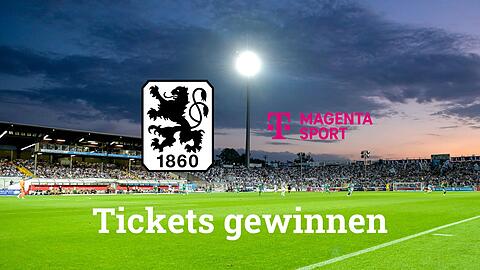 Gewinnen Sie Tickets für ein Heimspiel des TSV 1860 im Grünwalder Stadion.