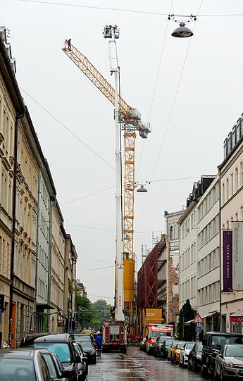 Die Klenzestraße war komplett gesperrt.