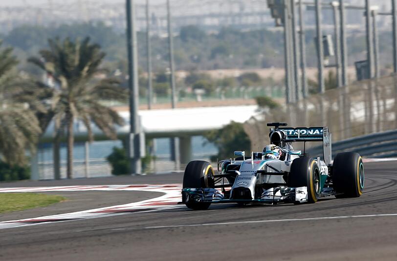 Lewis Hamilton auf dem in Abu Dhabi
