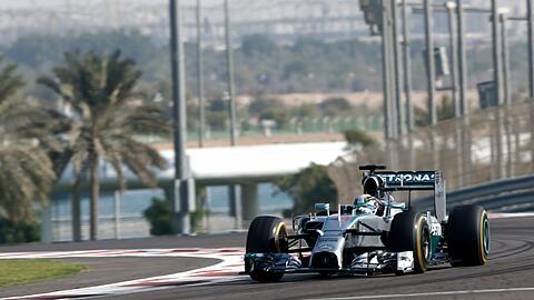 Lewis Hamilton auf dem in Abu Dhabi