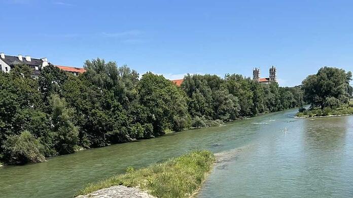 Eine Schau: die Weideninsel in der Isar.