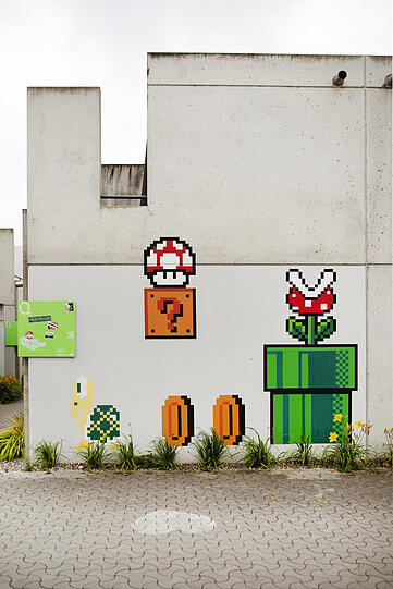 Super Mario ist ein beliebtes Motiv ...