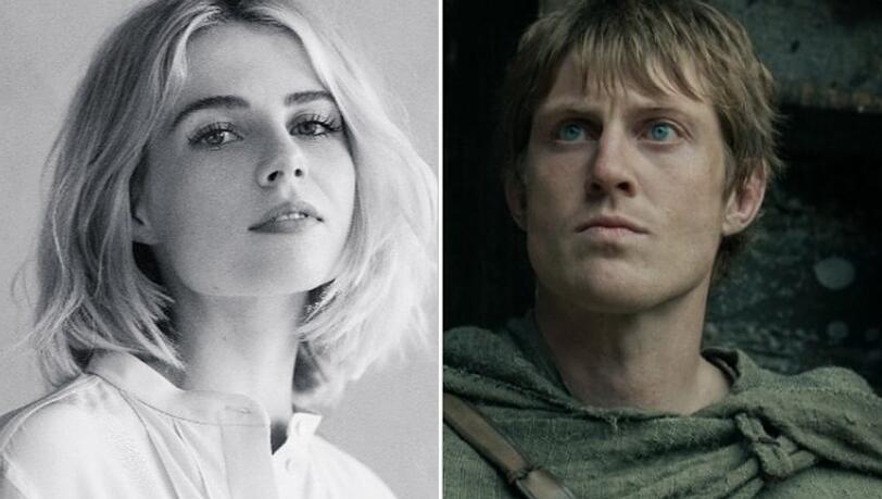 Lucy Boynton neben Peter Claffey in "A Knight of the Seven Kingdoms".