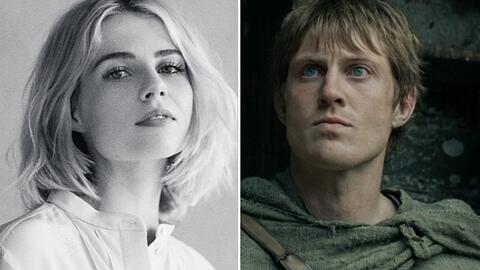 Lucy Boynton neben Peter Claffey in "A Knight of the Seven Kingdoms".