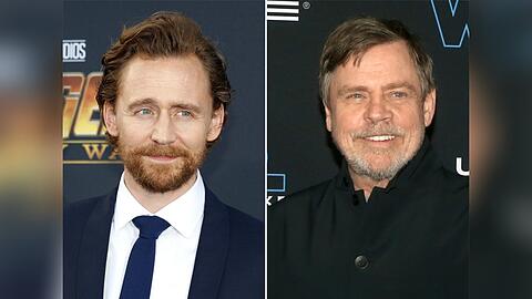 Tom Hiddleston (l.) und Mark Hamill.