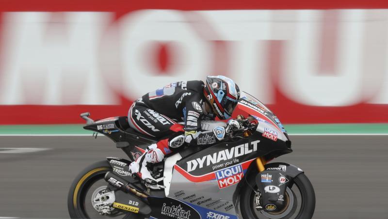 Der deutsche Moto2-Pilot Marcel Schrötter landet auf Platz sieben.