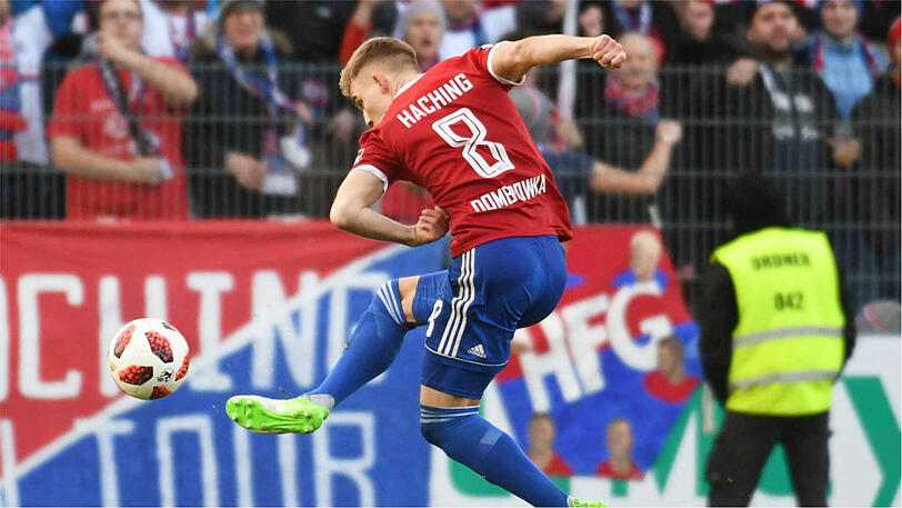 In der 3. Liga oben mit dabei: Max Dombrowka und die SpVgg Unterhaching.
