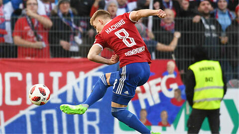 In der 3. Liga oben mit dabei: Max Dombrowka und die SpVgg Unterhaching.