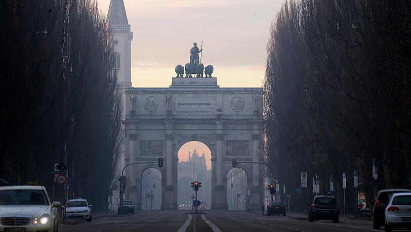 Das Siegestor und die Leopoldstraße: Hier kam es zum Unfall. (Archivbild) Das Siegestor und die Leopoldstraße: Hier kam es zum Unfall. (Archivbild)