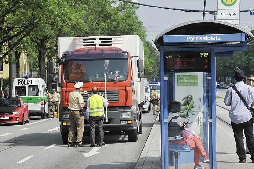 Parzivalplatz: Hier hat sich der tragische Unfall ereignet.