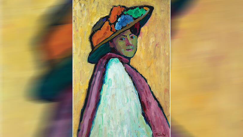 Star der Dauerausstellung und ein Kopf der Ausstellungsfeier für Gabriele Münter: Bildnis von Marianne von Werefkin (1909).