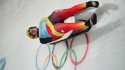 Natalie Geisenberger aus Deutschland in Aktion.
