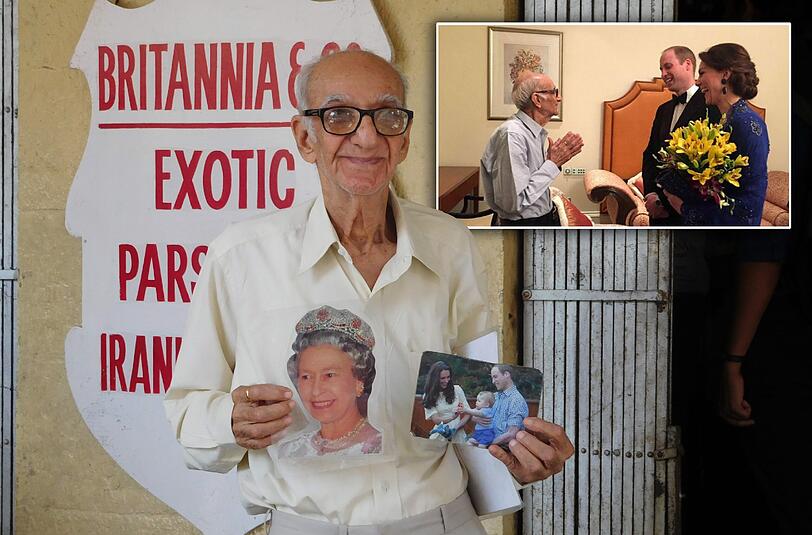 Der 93-jährige Boman Kohinoor bezeichnet sich selbst als größten Fan der britischen Königsfamilie.