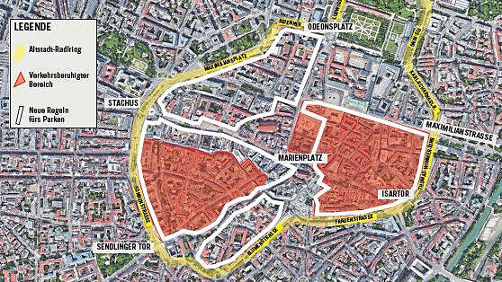 Altstadt-Radlring, verkehrsberuhigte Bereiche und strengere Parkregeln: So soll die Altstadt autofreier und angenehmer für Fußgänger und Radler werden.