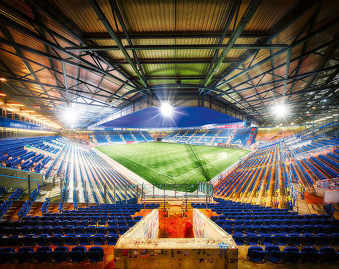 Das Ostseestadion in Rostock.