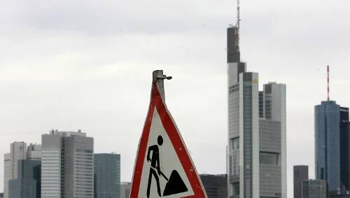 Die schlimmste Baustelle der Republik: das Bankenviertel in Frankfurt. Die schlimmste Baustelle der Republik: das Bankenviertel in Frankfurt.