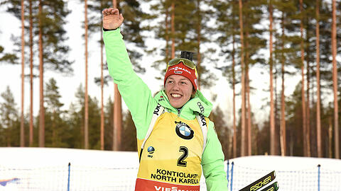 Laura Dahlmeier holt sich den Gesamtweltcup im Biathlon