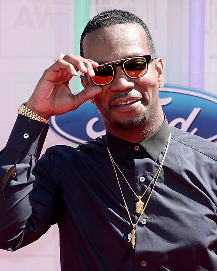 Rapper Juicy J auf dem roten Teppich bei den Black Entertainment Television Awards in Los Angeles.