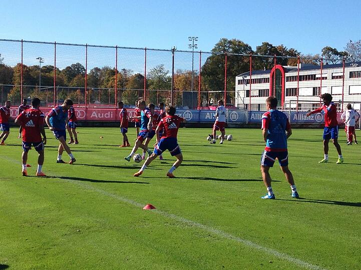 Trainingseinheit der Bayern am Dienstag.