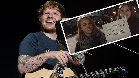 Ed Sheeran löst in München Begeisterung aus - auch vor der Olympiahalle.