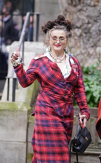 . . . und Schauspielerin Helena Bonham Carter.