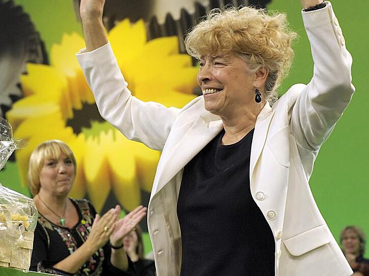 Gesine Schwan besucht den Parteitag der Grünen