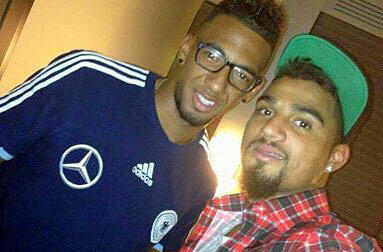 Berliner Jungs: Jérôme Boateng (l.) und sein Halbbruder Kevin-Prince.