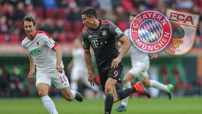 Am Sonntag empfangen die Bayern um Robert Lewandowski (r.) den FC Augsburg. Verfolgen Sie die Partie ab 15:30 Uhr im AZ-Liveticker. Am Sonntag empfangen die Bayern um Robert Lewandowski (r.) den FC Augsburg. Verfolgen Sie die Partie ab 15:30 Uhr im AZ-Liveticker.
