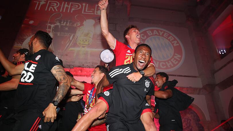 Lautstarke Anführer: Alaba und Kimmich (oben).