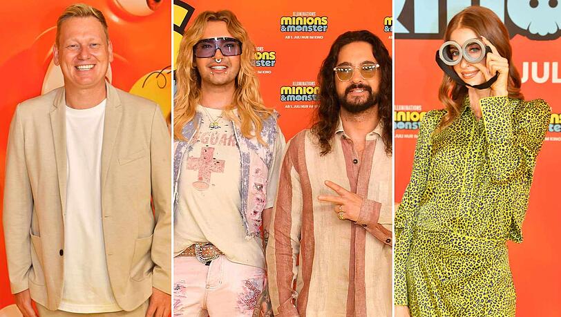 In M&uuml;nchen haben die Promis mit Bill und Tom Kaulitz die Deutschlandpremiere von "Minions & Monsters" gefeiert.