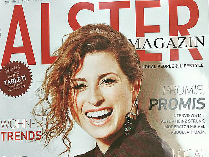 Ann Sophie hatte beim Shooting für ihr erstes Magazin-Cover sichtlich Spaß