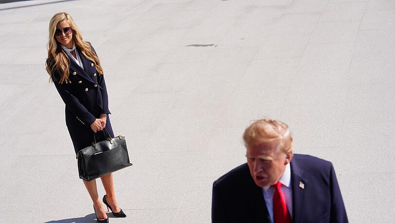 Zacharia hatte erst vor ein paar Tagen ihre erste Pressekonferenz als Trumps Sprecherin - nun gibt sie den Posten US-Kreisen zufolge schon wieder auf.(Archivbild) Zacharia hatte erst vor ein paar Tagen ihre erste Pressekonferenz als Trumps Sprecherin - nun gibt sie den Posten US-Kreisen zufolge schon wieder auf.(Archivbild)