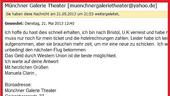 "Ich warte auf deine Antwort":  So sieht die Betrugsmail aus. Verräterisch sind...