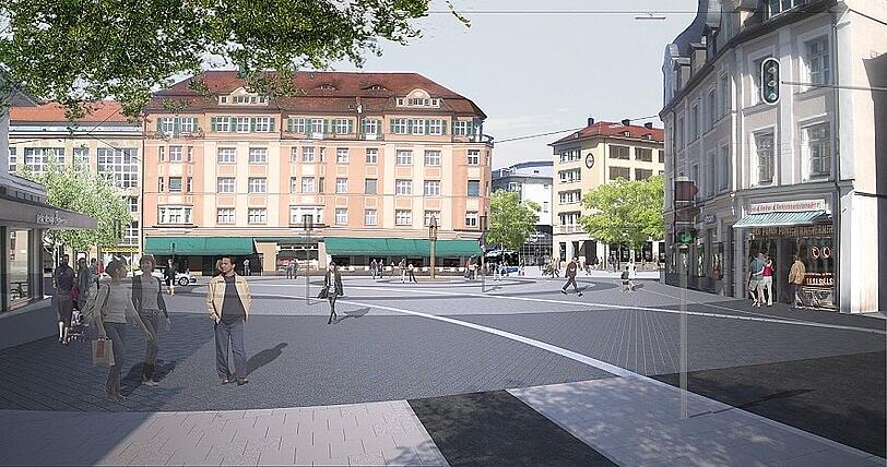 Der Blick in Richtung Gleichmannstraße.