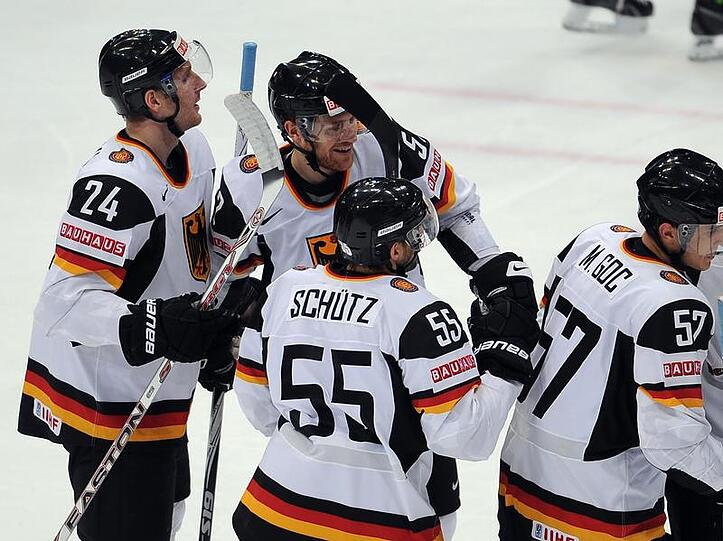 Trefen am Samstag im ersten Spiel der Zwischenrunde auf Russland: Die deutsche Eishockey-Nationalmannschaft.
