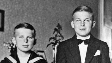 Karl Simon (rechts) mit seinem Bruder.