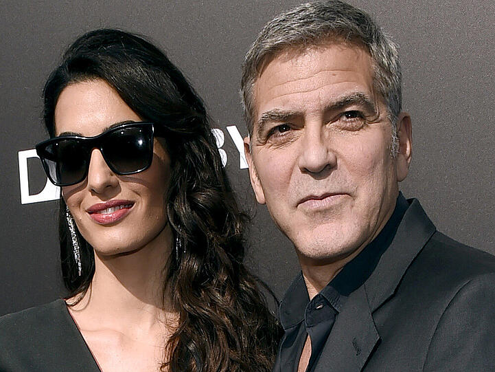 Amal Clooney und George Clooney bei der Weltpremiere von "Tomorrowland" in Anaheim