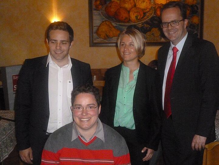 V. l.:  Sebastian Magenheim, Birgit Kober, Verena Bentele und Markus Rinderspacher.