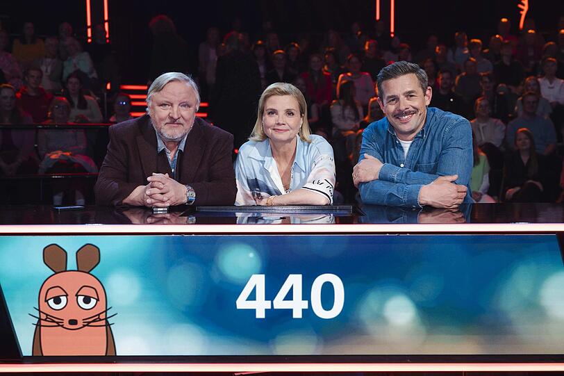 Axel Prahl (links), Kapitänin Annette Frier und Klass Heufer-Umlauf treten im Team Maus an. Axel Prahl (links), Kapitänin Annette Frier und Klass Heufer-Umlauf treten im Team Maus an.