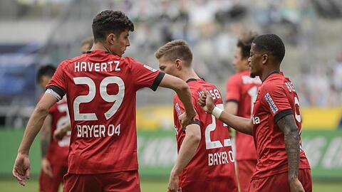 Kai Havertz (l) präsentiert sich derzeit in Bestform.