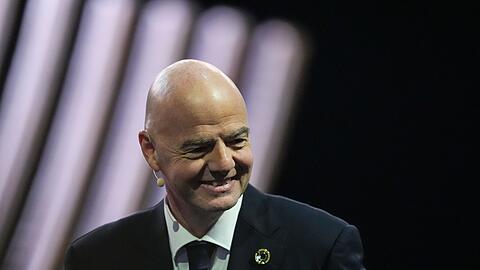 FIFA-Präsident Gianni Infantino ist sich bei Saudi-Arabien sicher.
