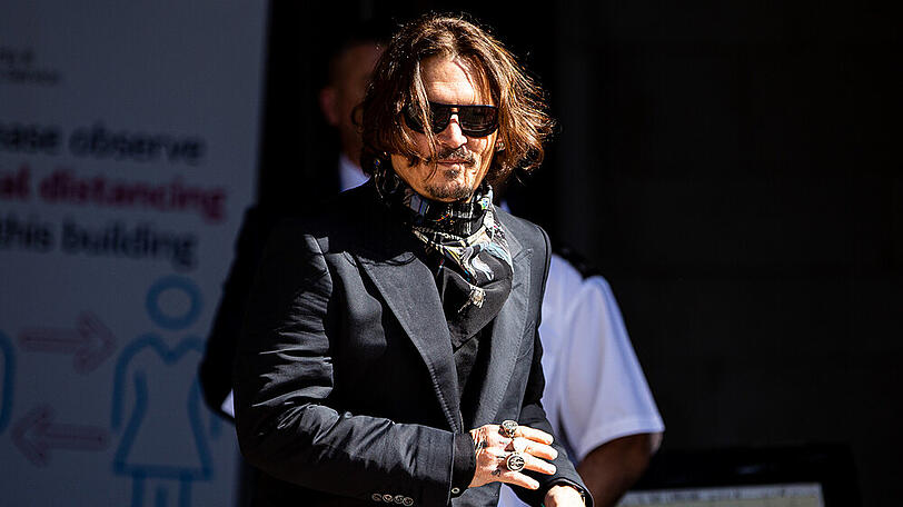 Johnny Depp im Sommer vor einem Gerichtstermin in London