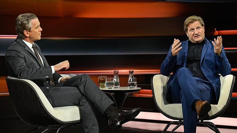 Markus Lanz (links) analysierte unter anderem mit Journalist Michael Bröcker das Ergebnis der Landtagswahlen in Berlin und Mecklenburg-Vorpommern. Markus Lanz (links) analysierte unter anderem mit Journalist Michael Bröcker das Ergebnis der Landtagswahlen in Berlin und Mecklenburg-Vorpommern.