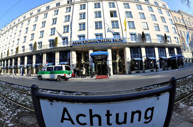 Das Hotel Bayerischer Hof ist am Wochenende Sperrzone.