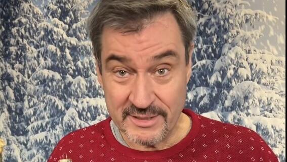 Heiligabend ohne Weihnachtspulli: Markus Söder.