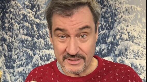 Heiligabend ohne Weihnachtspulli: Markus Söder.