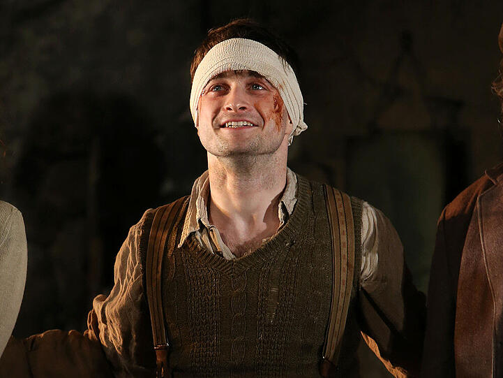 Daniel Radcliffe als Billy Claven auf der Broadway-Bühne