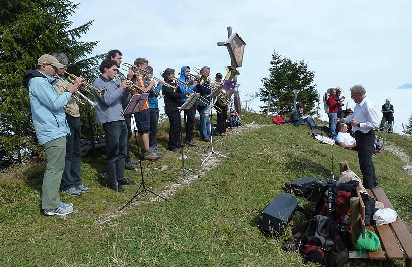 Hoch hinaus ging es im Herbst 2013 beim Berggottesdienst am Breitenberg nahe Pfronten