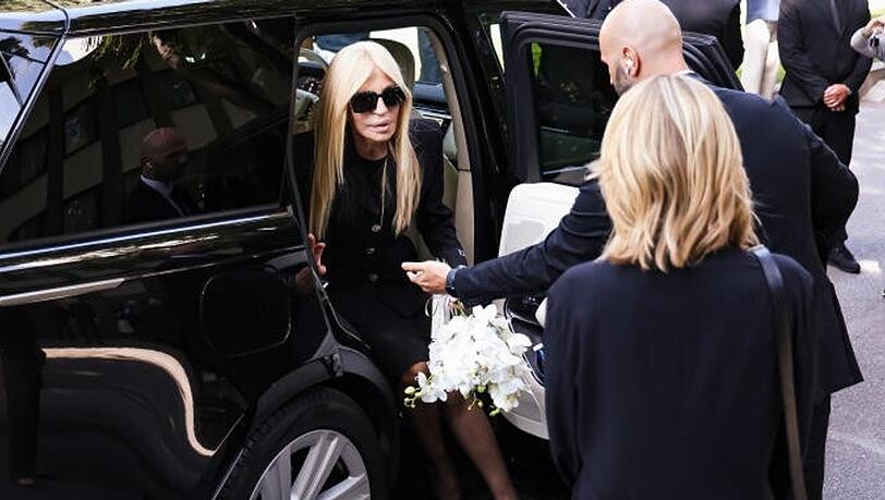 Donatella Versace in Mailand.