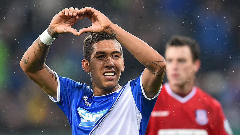 Der herausragende Spieler bei Hoffenheim: Firmino Der herausragende Spieler bei Hoffenheim: Firmino